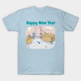 Happy New Year Party - Funny Messy Party T-Shirt